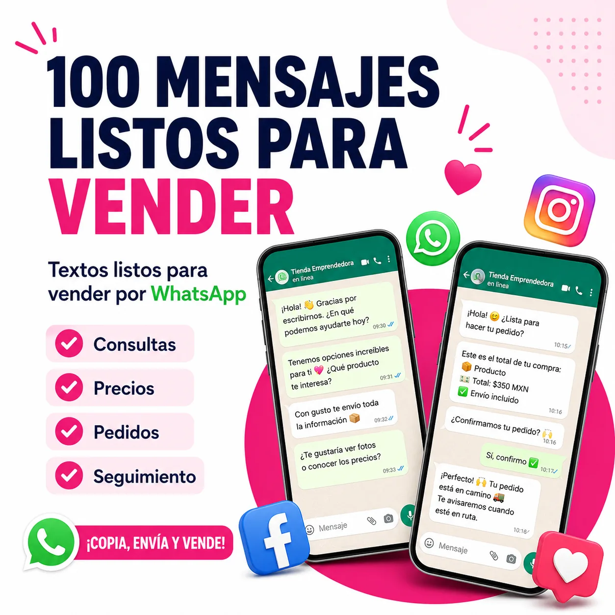 100 MENSAJES LISTOS PARA VENDER